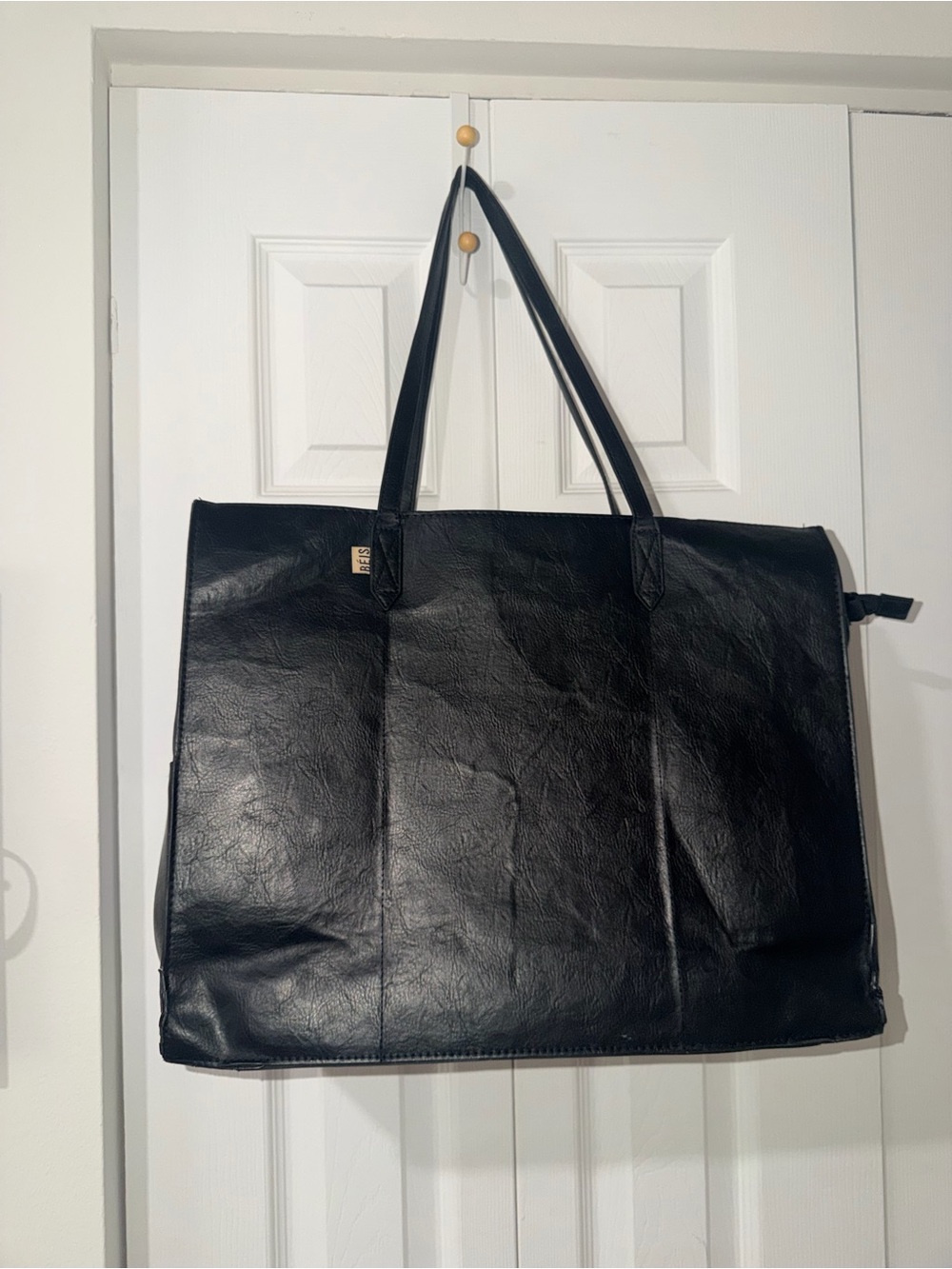 BEIS Leather Work Tote